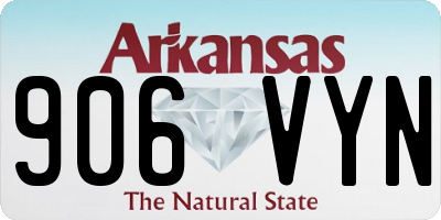 AR license plate 906VYN