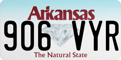 AR license plate 906VYR