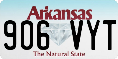 AR license plate 906VYT