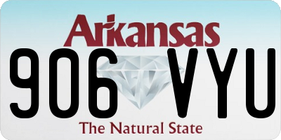 AR license plate 906VYU