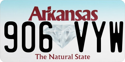 AR license plate 906VYW