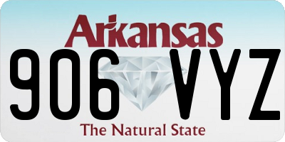 AR license plate 906VYZ
