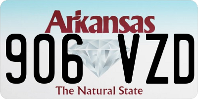 AR license plate 906VZD