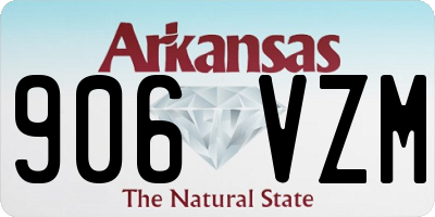 AR license plate 906VZM