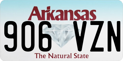 AR license plate 906VZN