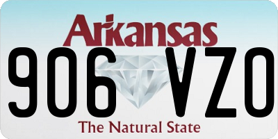 AR license plate 906VZO