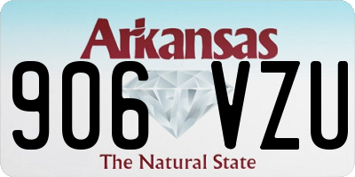 AR license plate 906VZU