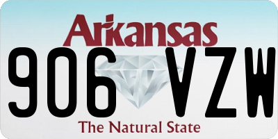 AR license plate 906VZW