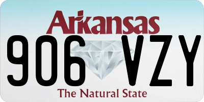 AR license plate 906VZY