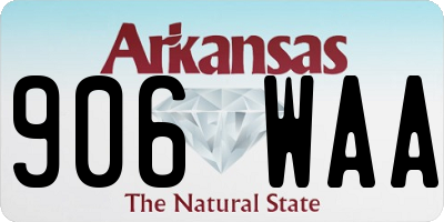 AR license plate 906WAA