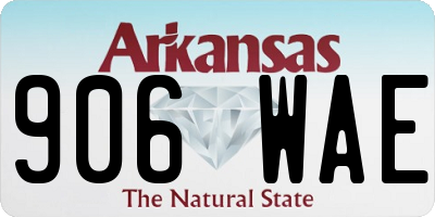 AR license plate 906WAE