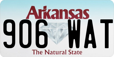 AR license plate 906WAT