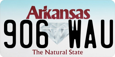 AR license plate 906WAU