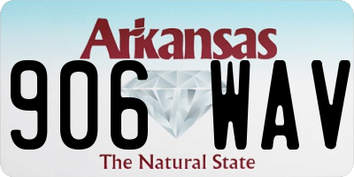 AR license plate 906WAV