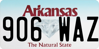 AR license plate 906WAZ