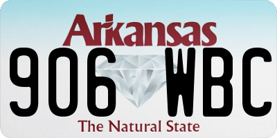 AR license plate 906WBC