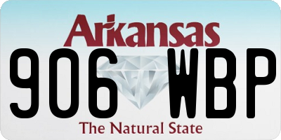 AR license plate 906WBP
