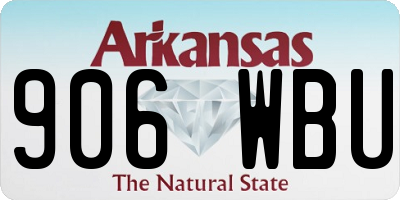 AR license plate 906WBU