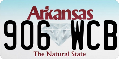 AR license plate 906WCB