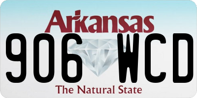 AR license plate 906WCD