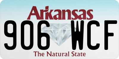 AR license plate 906WCF