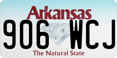 AR license plate 906WCJ