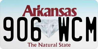 AR license plate 906WCM