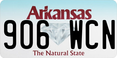 AR license plate 906WCN