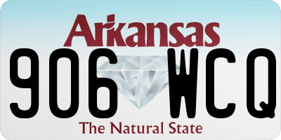 AR license plate 906WCQ