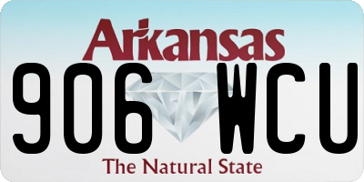 AR license plate 906WCU