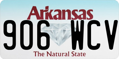 AR license plate 906WCV