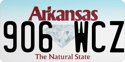 AR license plate 906WCZ