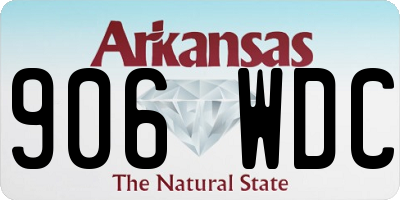 AR license plate 906WDC