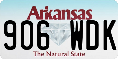 AR license plate 906WDK
