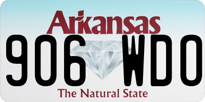 AR license plate 906WDO