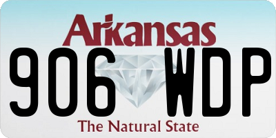 AR license plate 906WDP