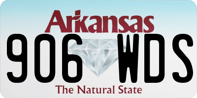 AR license plate 906WDS