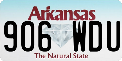 AR license plate 906WDU