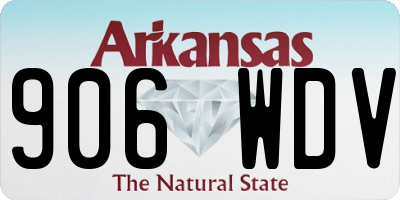 AR license plate 906WDV