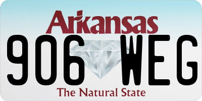 AR license plate 906WEG