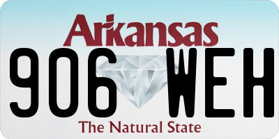 AR license plate 906WEH