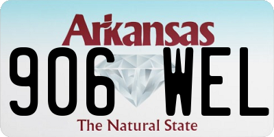 AR license plate 906WEL