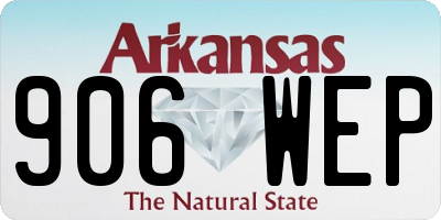 AR license plate 906WEP