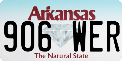 AR license plate 906WER