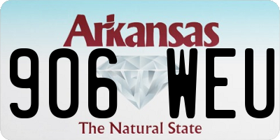 AR license plate 906WEU