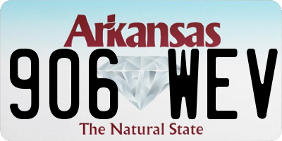 AR license plate 906WEV