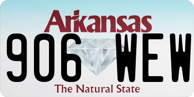 AR license plate 906WEW