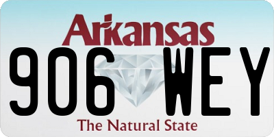AR license plate 906WEY