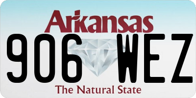 AR license plate 906WEZ
