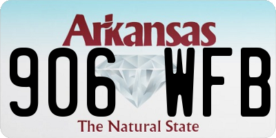 AR license plate 906WFB